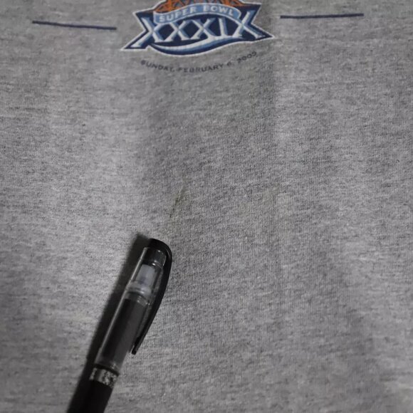 Vtg New England Patriots Sweatshirt Mens 2XL Gray Super Bowl XXXIX NFL Champions - Picture 5 of 9